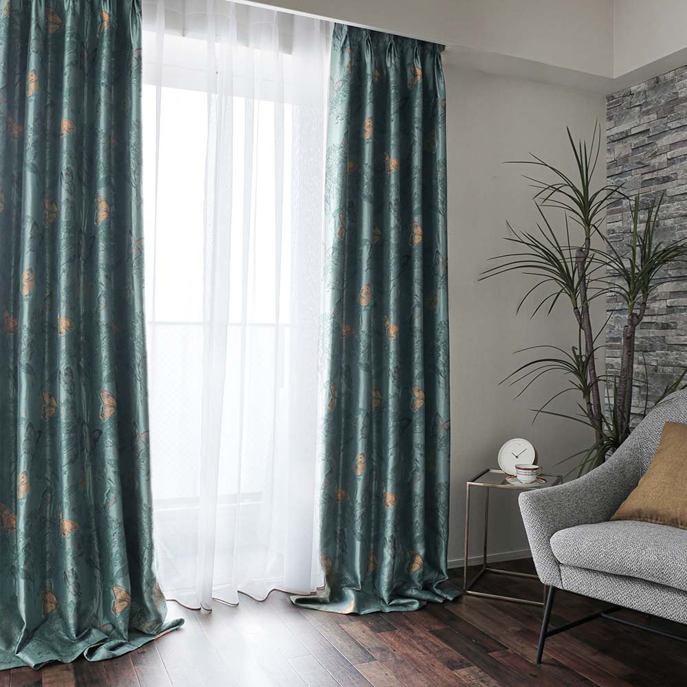 川島織物セルコン カーテン 遮光 オーダー 2級遮光 洗濯可能 防炎 遮熱