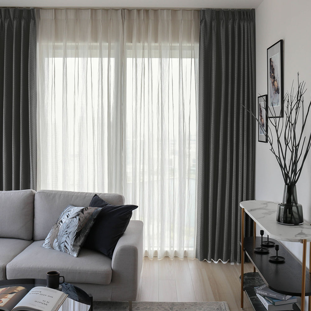 川島織物◆レース&ドレープ◆2枚1組◆W1000×H1190◆HP2411BL7 川島織物◇レース&ドレープ◇2枚1組◇W1000×H1190◇