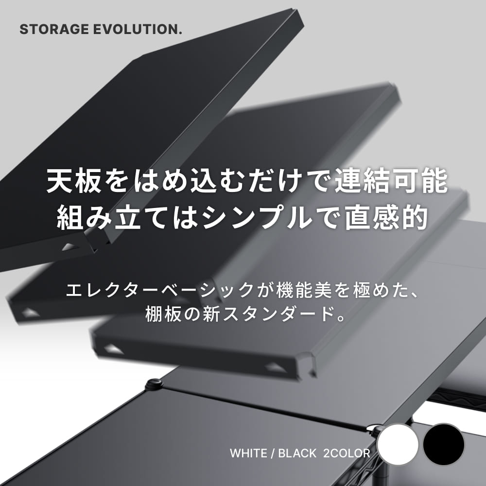 ERECTA（エレクター） ベーシックシリーズ フラットシェルフ パーツ 幅