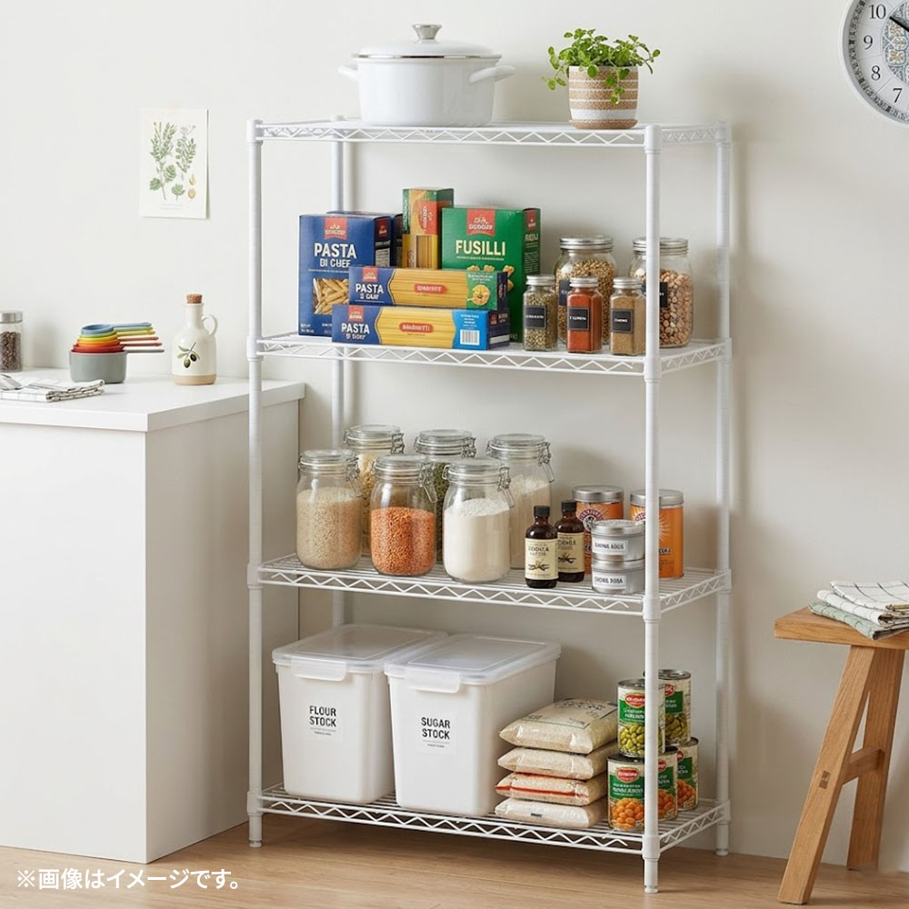 スチールラック 幅75cm メタルラック 4段...の詳細画像2