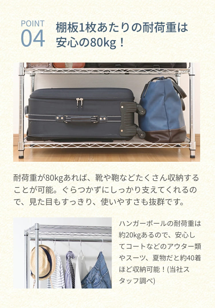 Luminous ルミナス スチールラック luminous ワードローブ 衣類