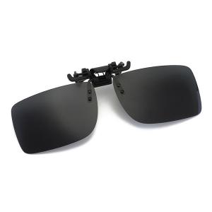 クリップサングラス 偏光 サングラス UV400 眼鏡の上から 釣り 運転 ドライブ 跳ね上げ式