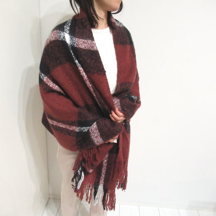 大判ストール マフラー チェック ストール 大判 厚手 あったか 柔らか