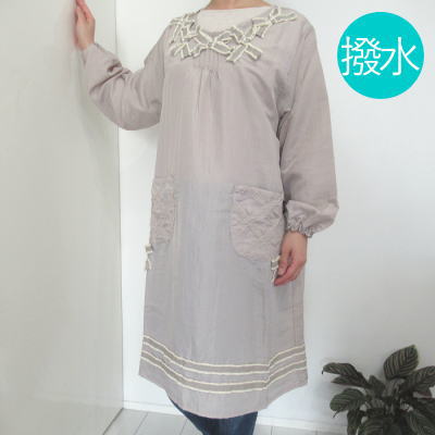 割烹着 おしゃれ かっぽう着 ナイロン エプロン スモック チュニック