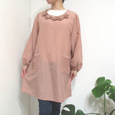 割烹着 おしゃれ かっぽう着 ナイロン かっぽうぎ スモックタイプ