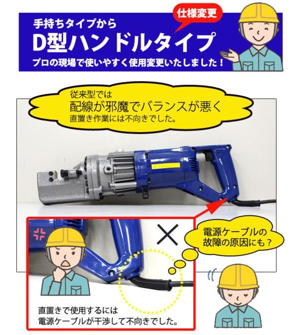強力電動鉄筋カッター 油圧式 鉄筋切断機 NEWタイプ 日本語取扱説明書