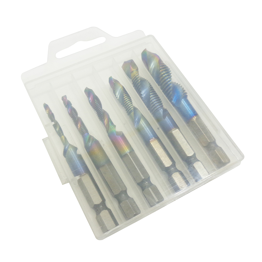 タップビット セット ドリル 穴あけ ねじ切り 面取り タップ切り 六角