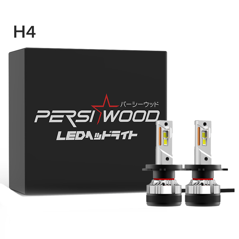 h4 ledバルブ LED ヘッドライト フォグランプ バルブ H4 Hi/Lo H7 H8 H11 H16 HB3 HB4 HIR2 車検対応 爆光 ホワイト 6500K 2個 cn-15｜persiwood2｜02
