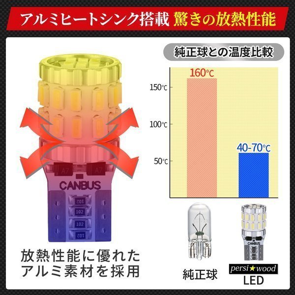 T10 バルブ LED アンバー ホワイト ブルー レッド ウインカー ポジションランプ ナンバー灯 24V-12V led トラック用品 防水  保証付 ウエッジ球 ft-049 :p7xi0he7yf:明るい車用LED パーシーウッド - 通販 - Yahoo!ショッピング