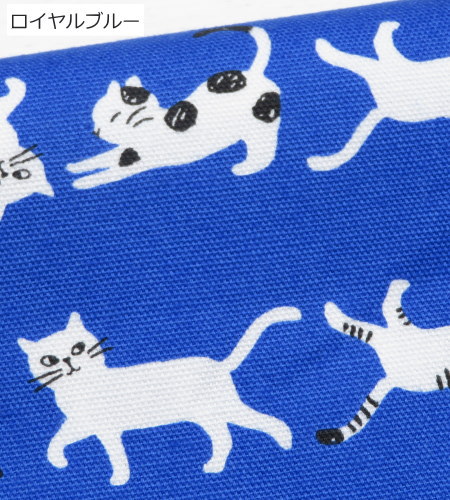 生地 猫柄 108cm巾 コットンオックス≪きまぐれにゃんこ≫(69010) Simply palette 日本製【10cm単位】 オックス生地 布 バッグ布 ねこ柄  エプロン ポーチ |  | 05