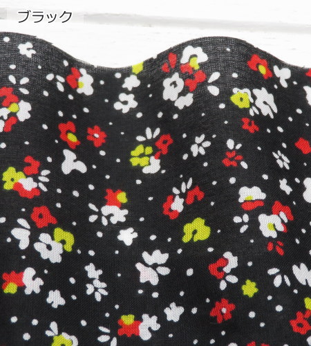 花柄 生地 ６０ローン 108cm巾 さらさら リバティ風フラワープリント≪Flownny8 幾何小花≫（1070-75）布【10cm単位】日本製 ブラウス 子供服 ワンピース |  | 06