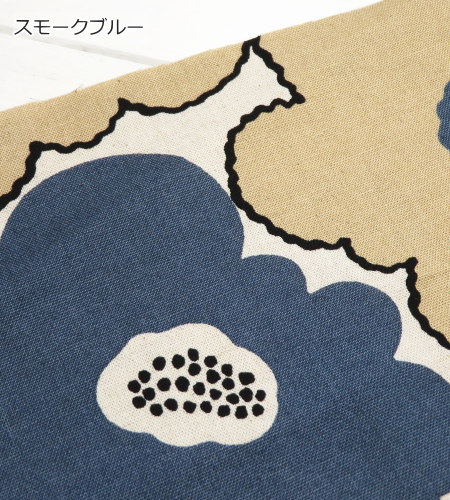 生地 花柄 う早この布 108cm巾 北欧風 綿麻キャンバス≪モモの花