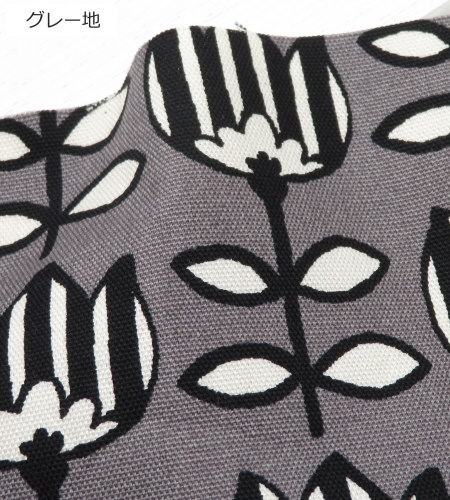 生地 花柄 108cm巾 北欧風 コットンオックス≪チューリップ≫フローラルプリント(850549) 【10cm単位】 日本製  バッグ ポーチ エプロン 布雑貨 母の日 オックス |  | 02