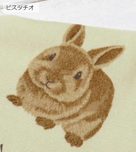 うさぎ柄 生地 オックス生地 108cm巾 コットンオックス ≪ふわもこうさぎとカップケーキ》(9013)ラビット柄 レッスンバッグ 可愛い布 日本製 エプロン |  | 02