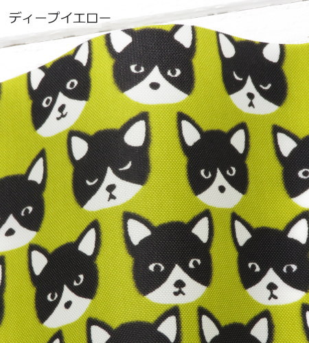 撥水 ナイロンオックス 生地≪ハチワレ猫ちゃん≫(80012-1) エコバッグ ランドセルカバー レインコート，お食事エプロン |  | 02
