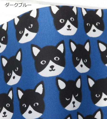 撥水 ナイロンオックス 生地≪ハチワレ猫ちゃん≫(80012-1) エコバッグ ランドセルカバー レインコート，お食事エプロン |  | 05