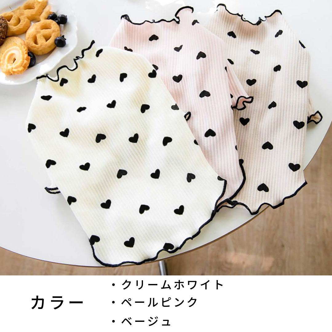犬 服 ハートロングスリーブ おしゃれ かわい...の詳細画像4