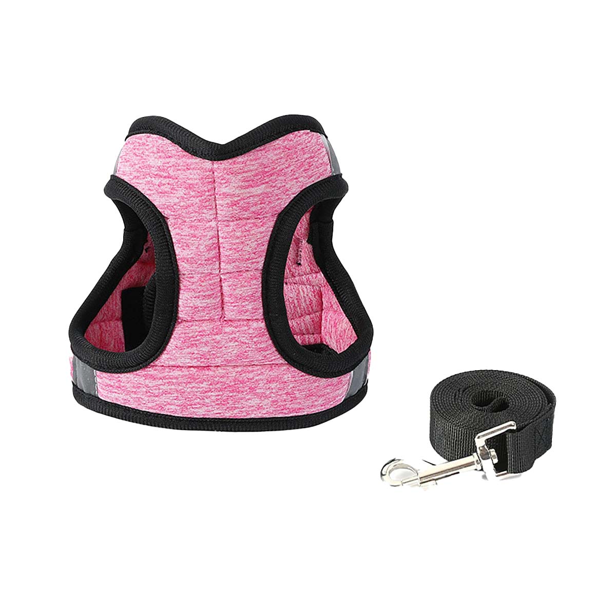 未使用⭐ 中小型犬 猫 ハーネス リード セット ダブルロック L pink 猫 ハーネス リード 抜けない ダブルロック マジックテープ つけやすい