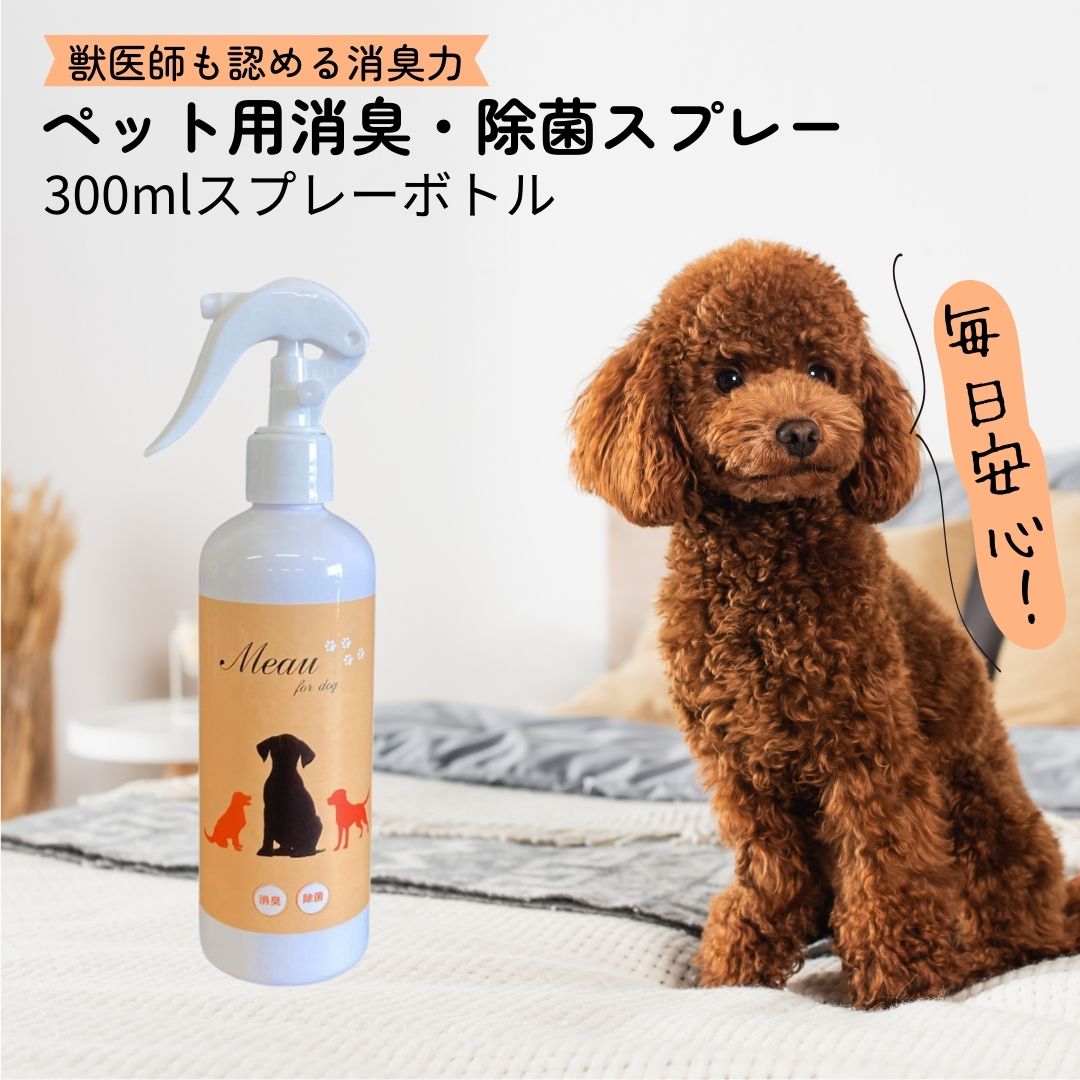 Meau エムオー 300ml スプレーボトル 中性電解水 ペット用消臭 除菌