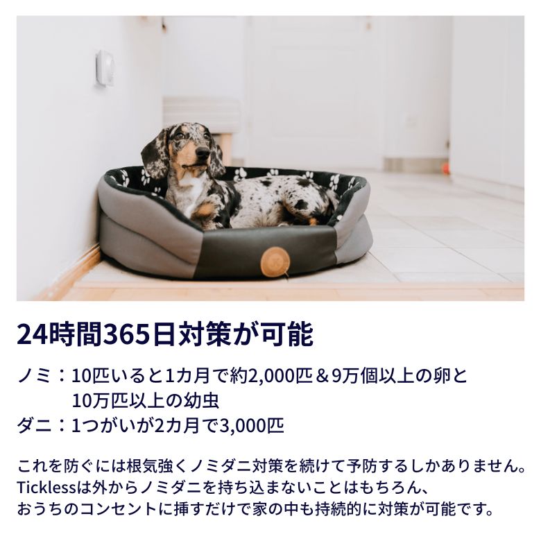 正規品】TICKLESS チックレス 犬 ノミダニ 付けるだけ 超音波で