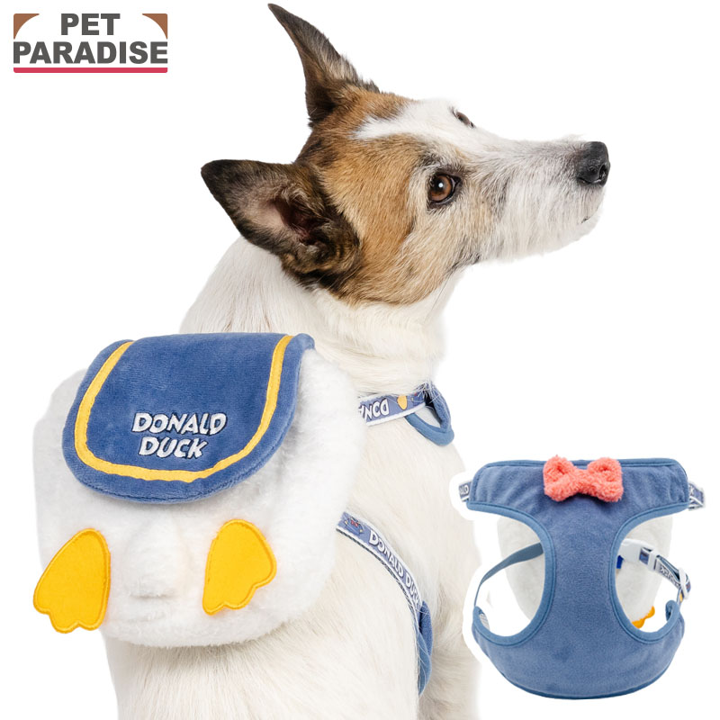 Disney（ディズニー） ドナルド 犬 リュック付き ハーネス 小型犬 SS