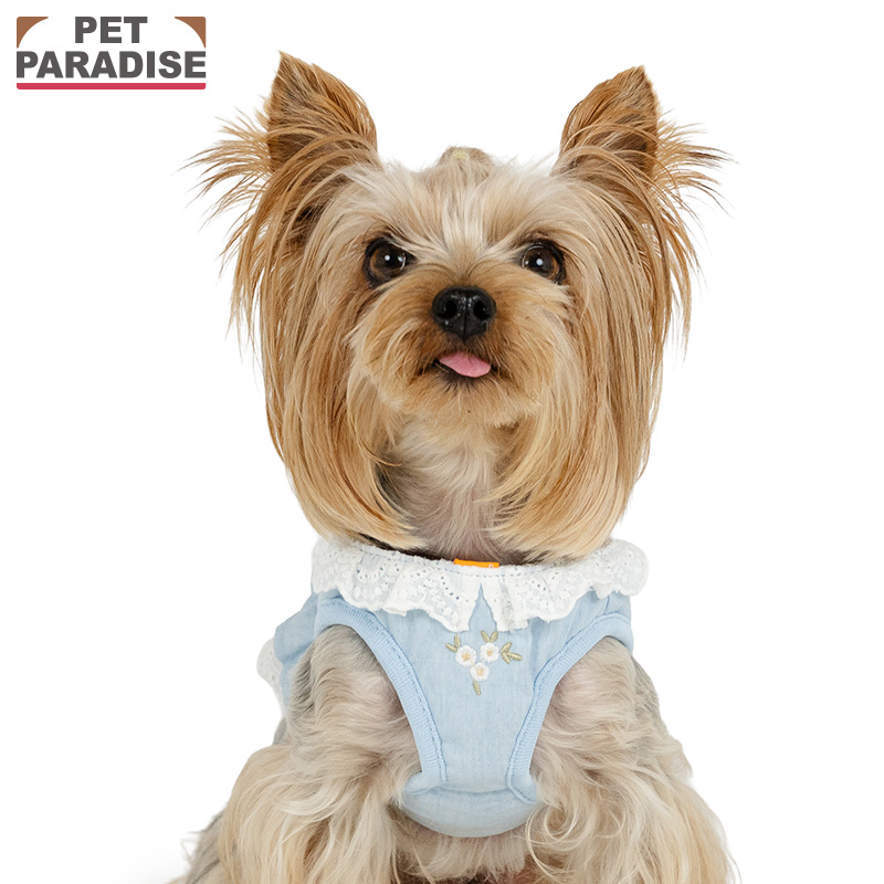 PET PARADISE（ペットパラダイス） 犬 ハーネス 花刺繍 ベスト