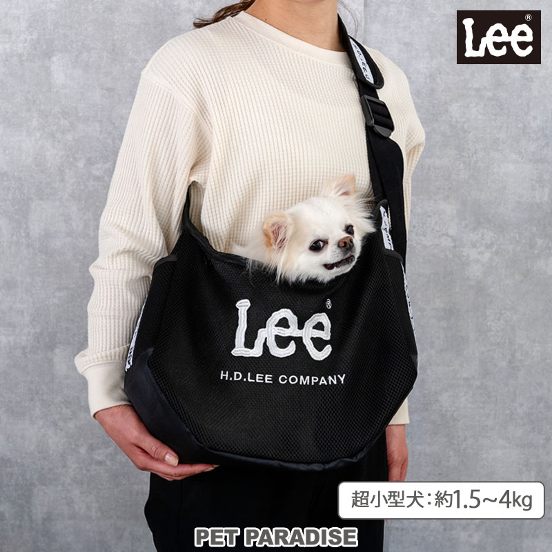 Lee（リー） 犬 キャリーバッグ ロゴ メッシュ スリング 超小型犬