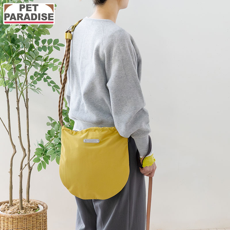 【新品】PETS ROCK イエロー ショルダーバッグ PET PARADISE（ペットパラダイス） 犬 お散歩バッグ パラコード