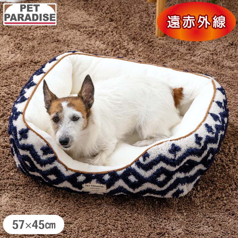 PET PARADISE（ペットパラダイス） 犬 ベッド 冬用 カントリー柄 ボア