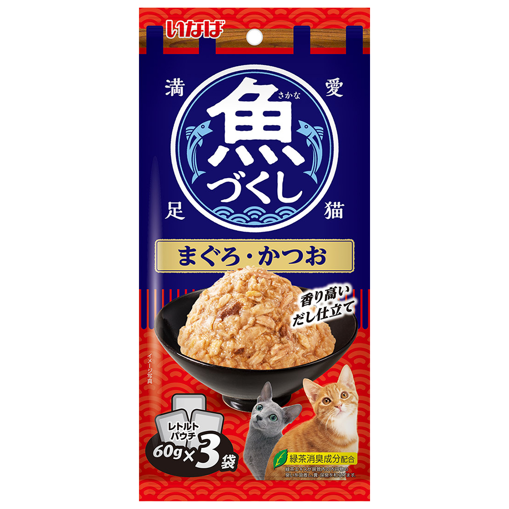いなばペットフード いなばペット 魚八 高齢猫用 かつお節入り 160g×3