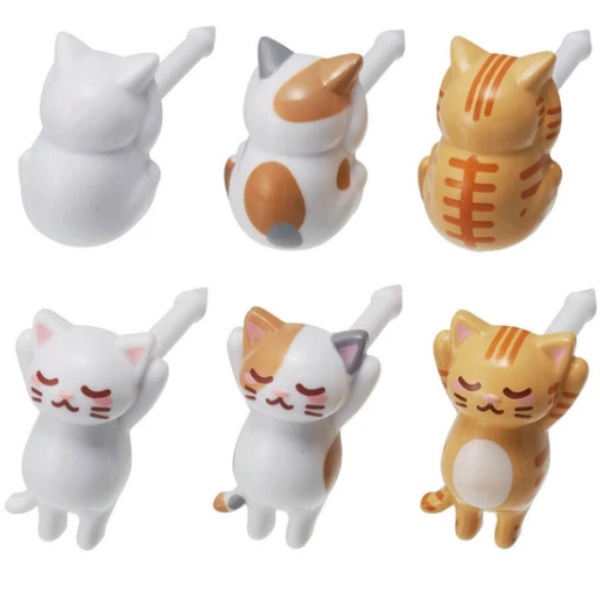 送料無料 ねこピック 猫 お弁当ピック 6本入×3個セット 子供 楊枝