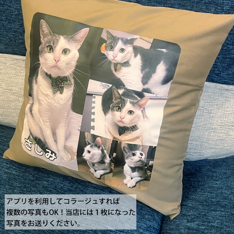犬 オリジナル クッション 帆布生地カバー「 ...の詳細画像5