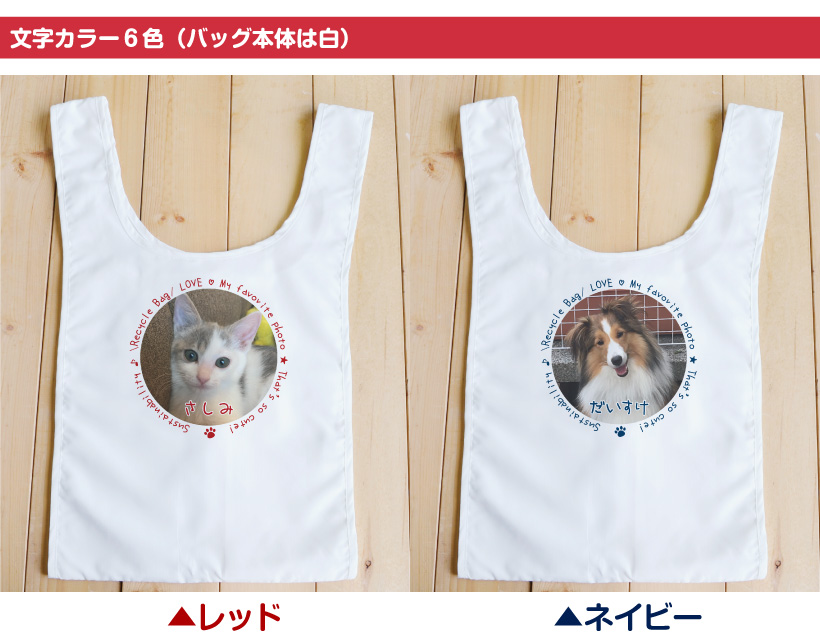 写真入りオリジナルお散歩バッグ