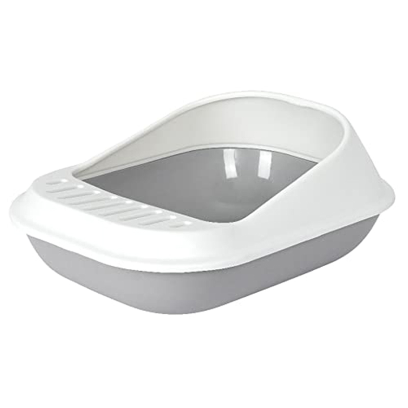Pety 猫用トイレハウス ホワイト/グレー 毎月11日はポイント10倍】ペット用品 猫トイレ カラフル 小さめ 大きめ
