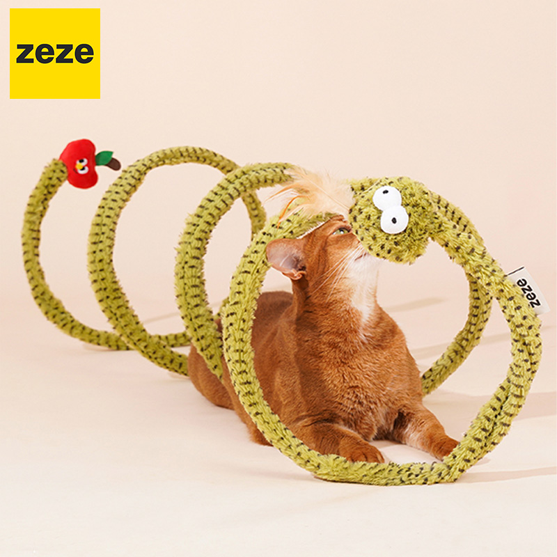 ペット用品 猫 おもちゃ キャットトンネル おしゃれ かわいい zeze CAT TUNNEL TOY Petifam