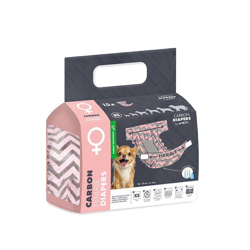 MーPETS ペット用品 犬 トイレ用品 オムツ M-PETS女の子用CARBONオムツ