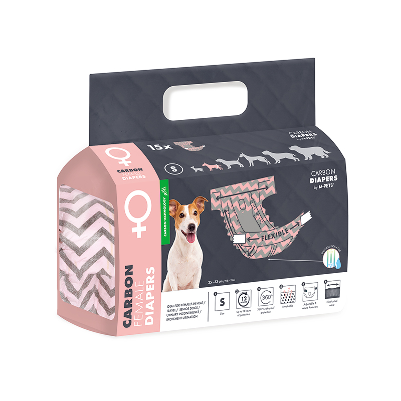 MーPETS ペット用品 犬 トイレ用品 オムツ M-PETS女の子用CARBONオムツ