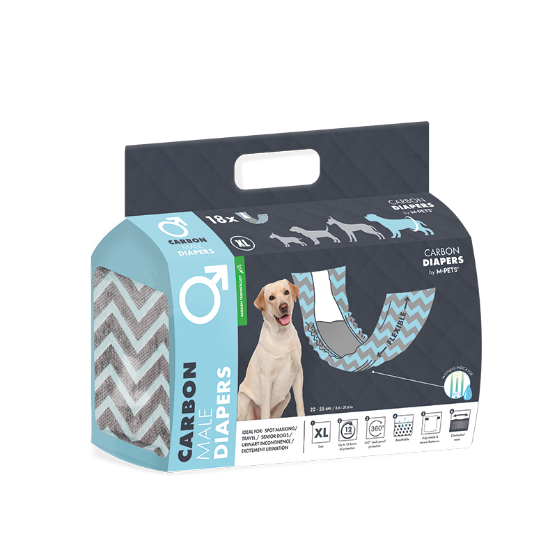 MーPETS ペット用品 犬 トイレ用品 オムツ M-PETS男の子用CARBONオムツ