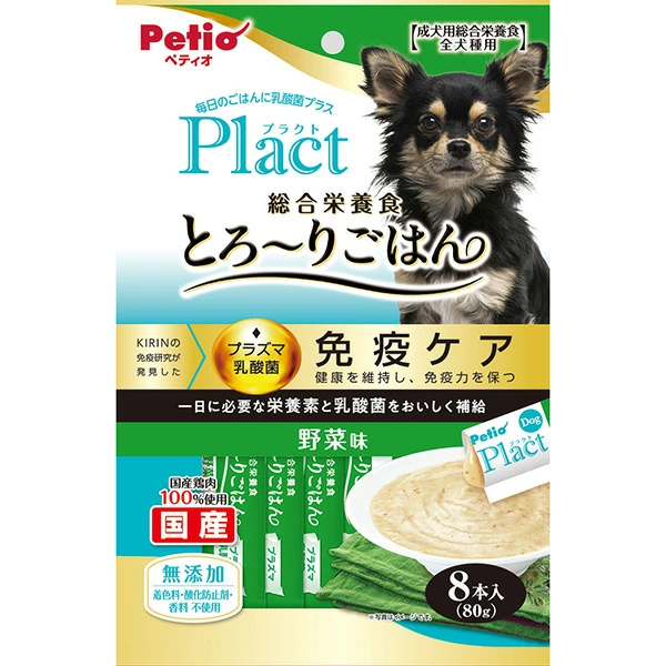 ペティオPetioPlactプラクト総合栄養食無添加とろーりごはん野菜味は乳酸菌プラス