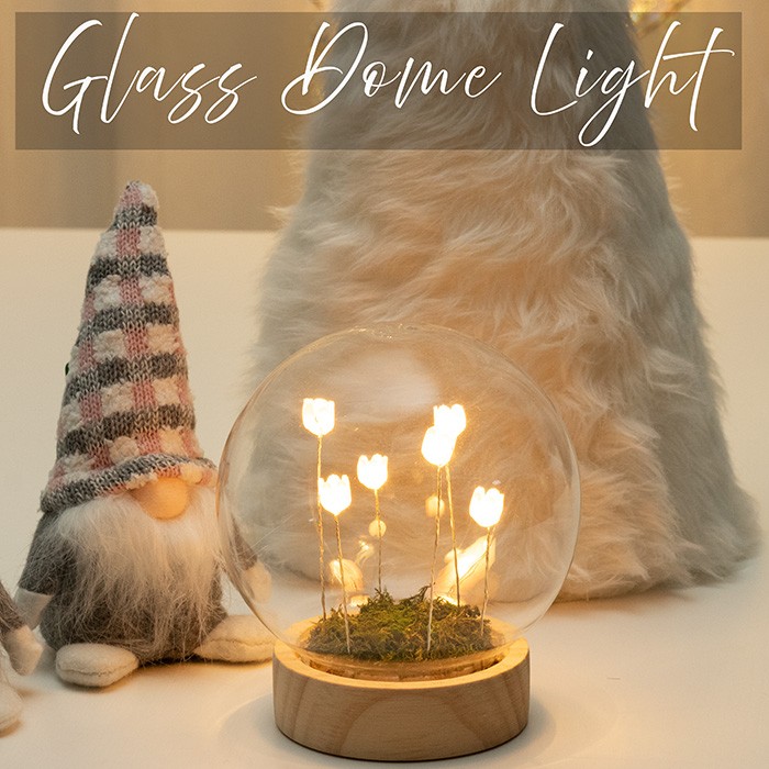 LEDライト LUMO チューリップ ガラスボールS ボール チューリップ