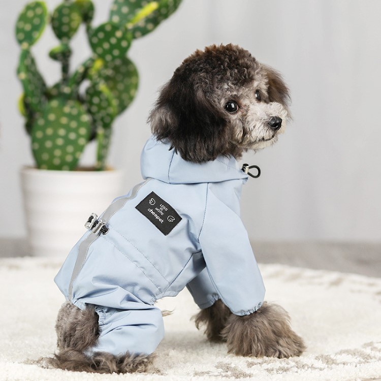 犬 服 レインコート ドッグウェア フード付き 通気性 雨具 カッパ かわいい 撥水 梅雨 おしゃれ 小型犬