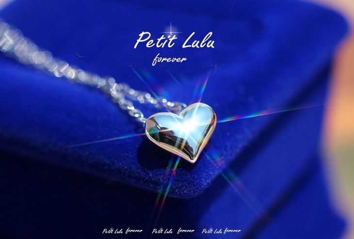 Petit Lulu ネックレス レディース ハート ぷっくりハート