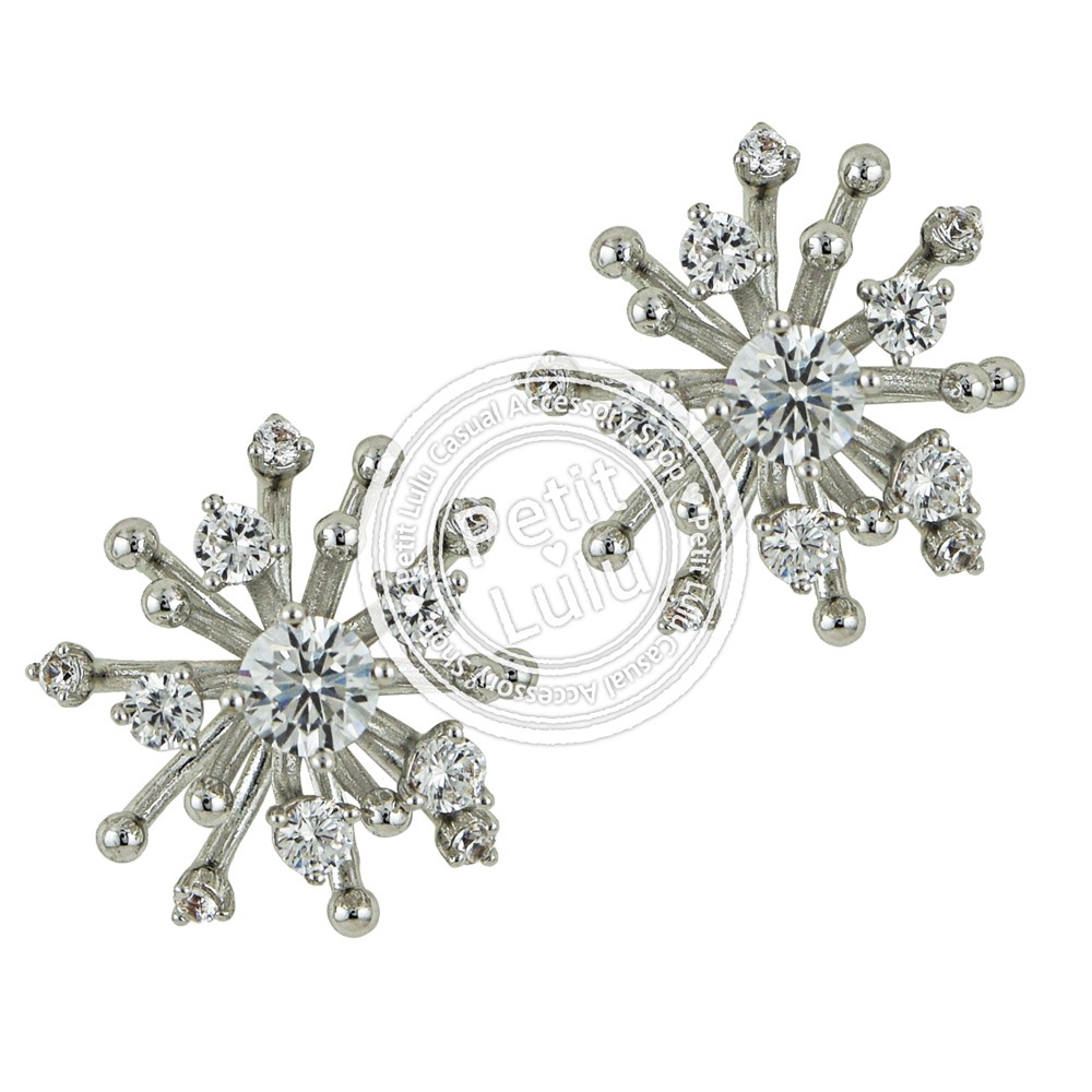 Petit Lulu（プチルル） ピアス レディース ダイヤモンドCZ 11石 