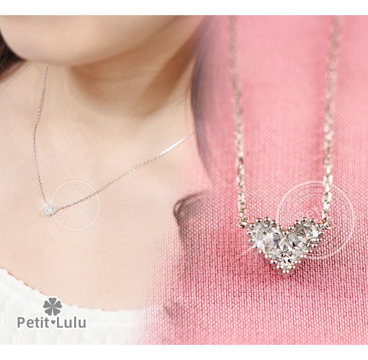 Petit Lulu ネックレス レディース ダイヤモンドCZ 金属