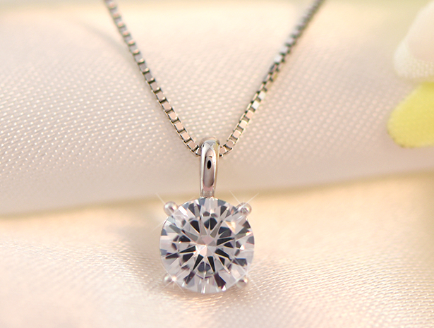 ネックレス レディース ペンダントネックレス ベネチアンチェーンネックレス ダイヤCZ 18金 プラチナ仕上げ 誕生日 プレゼント 母の日 ギフト