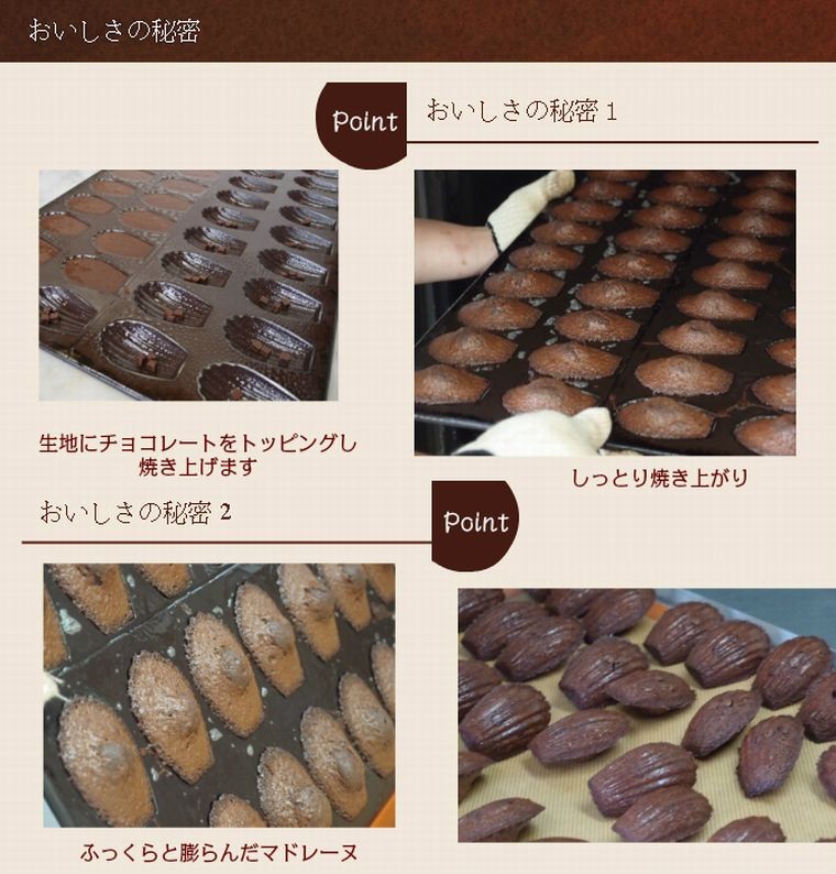 チョコマドレーヌ(6個入り)