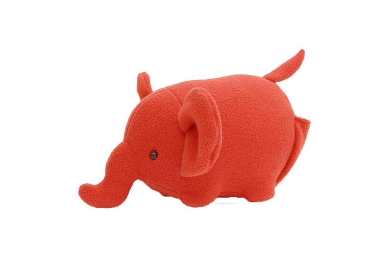 プティルウ（Petit Loup） ぞう ぬいぐるみ 卓上 小物収納 