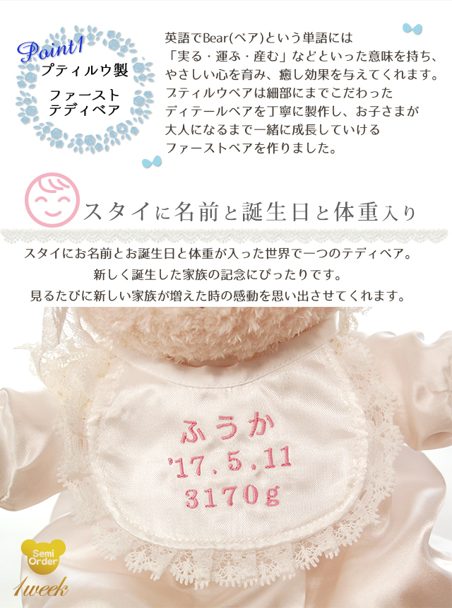 出産祝い 男の子 女の子 タオル 名入れ 誕生日プレゼント記念品 湯上りタオル 誕生日入り テディべア ブランケット 名前入り 21激安通販 エンジェルテディ