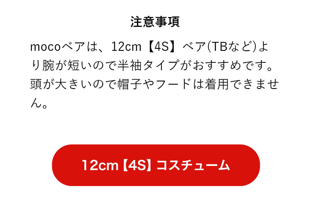 mocoバースデイ テディベア　4Sコスチューム　リンク