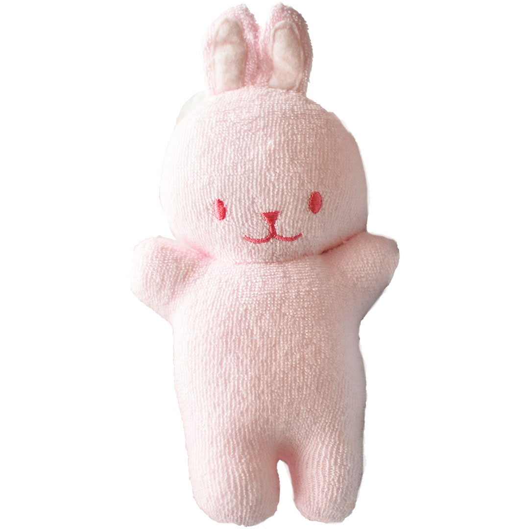 激レア！メゾピアノ♡ガラガラぬいぐるみラトル 赤ちゃんの初めてのおもちゃに！クマ＆ウサギのやさしいラトル